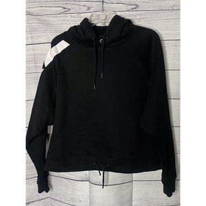 ZYIA women's Black Crop Sweatshirt Size XXL -‎ 2XL with large logo on sleeve